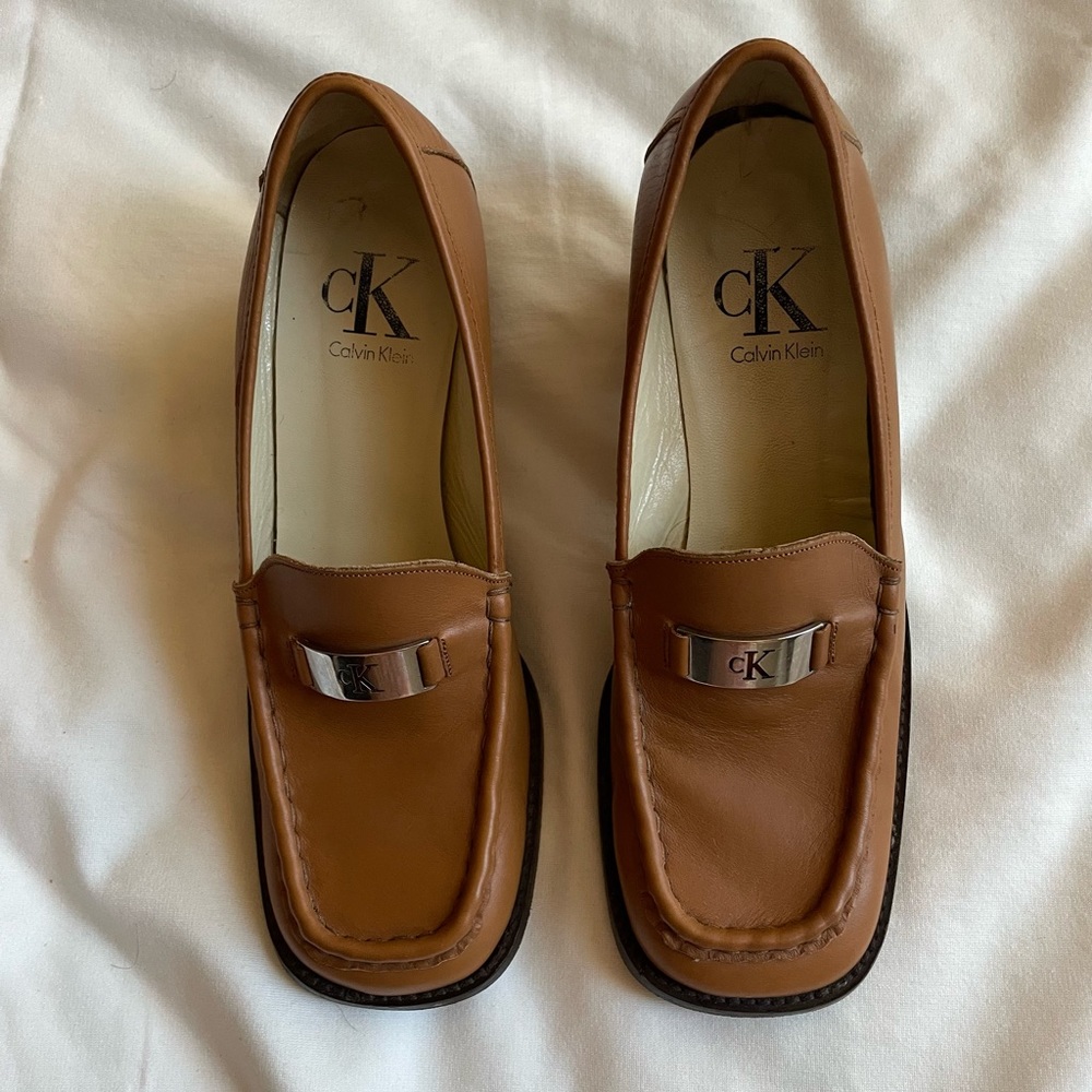Vintage Calvin Klein Leather Loafers